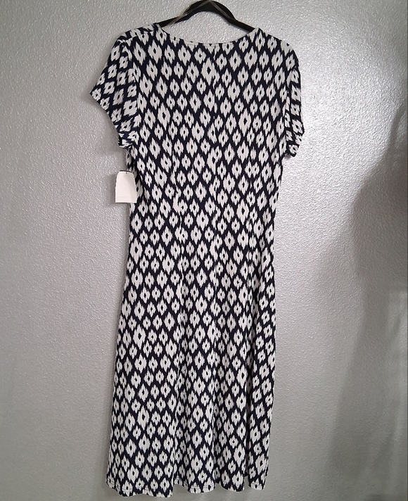 NWT Connected Apparel Black & White Dress    Size 14 - Picture 13 of 15